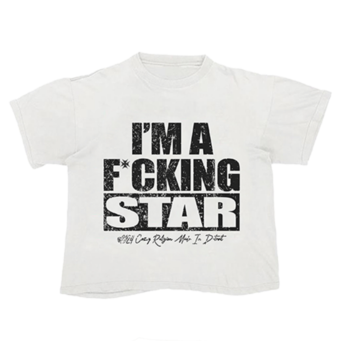 "I'M A F* Star" Tee (White)