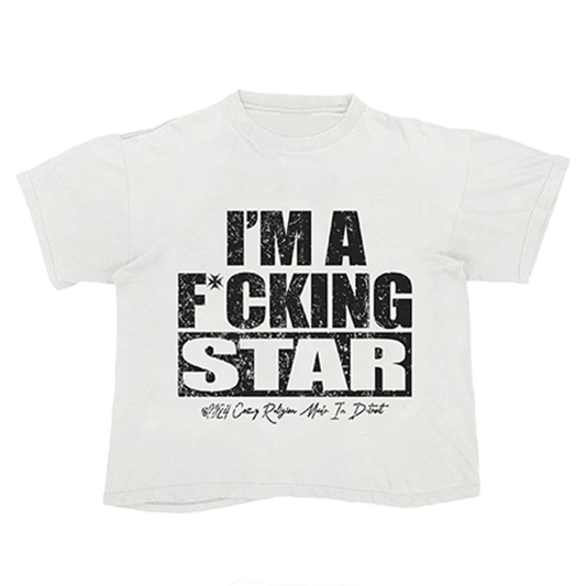 "I'M A F* Star" Tee (White)